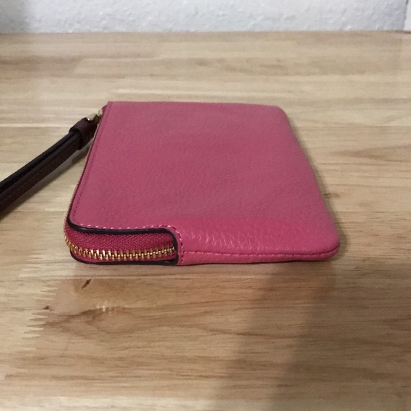 Coach Corner Zip Wristlet In Colorblock w/ Stripe - Picture 7 of 16